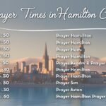 prayer times - salah times hamilton city