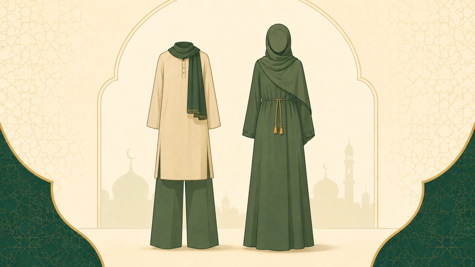 Modest dress guidelines for visiting a mosque